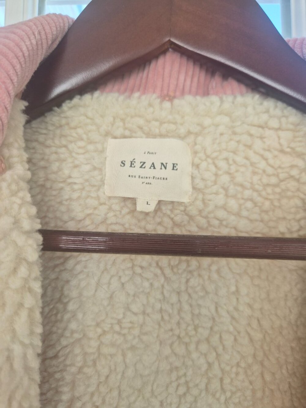 [Sezane] Will Jacket - Pink Creation, Corduroy, Size L - Picture 6 of 14